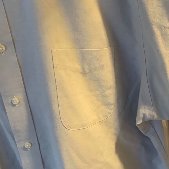 Pre Owned Men’s Barrington Short Sleeve Button Up Shirt Sz 18 Casual Comfort - Picture 6 of 10